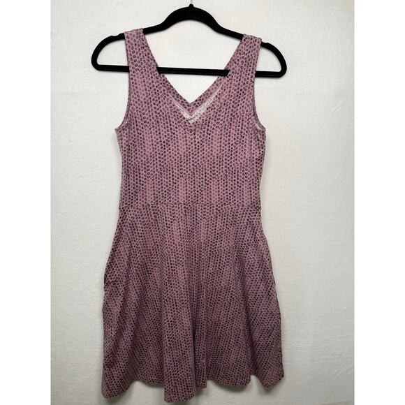 Pact Fit & Flare Tank Dress, Lavender/Purple Print, Medium - Picture 2 of 3